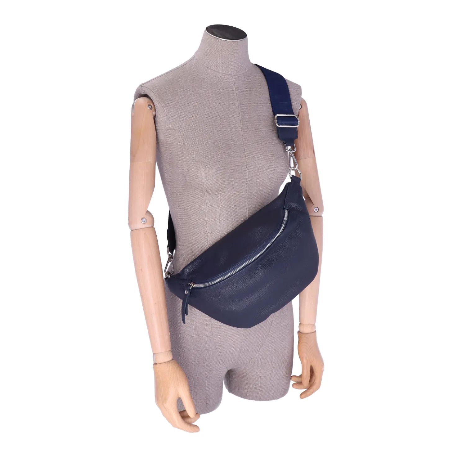 ALEXANDER HEITZCrossbody Leder mit Gurt XXL